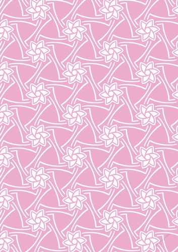 Single Sheet of A4 Patterned Paper for Scrapbooking, Card Making, etc. Geometric Pink Black Design 07
