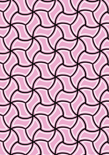 Single Sheet of A4 Patterned Paper for Scrapbooking, Card Making, etc. Various Geometric Pink and Black Design 10