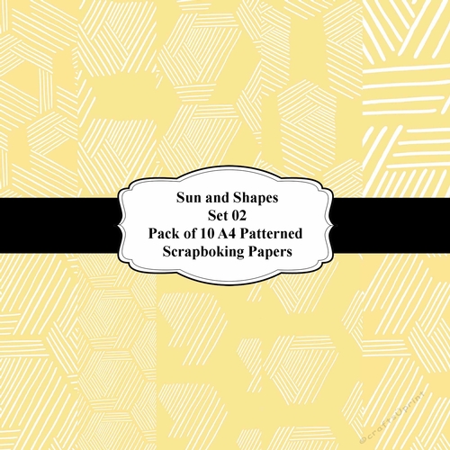 Sun and Shapes Set 02 Pack of 10 A4 Patterned Papers