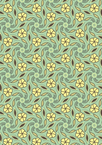 Boho Floral A4 scrapbooking patterned backing paper for cardmaking and other crafts 03