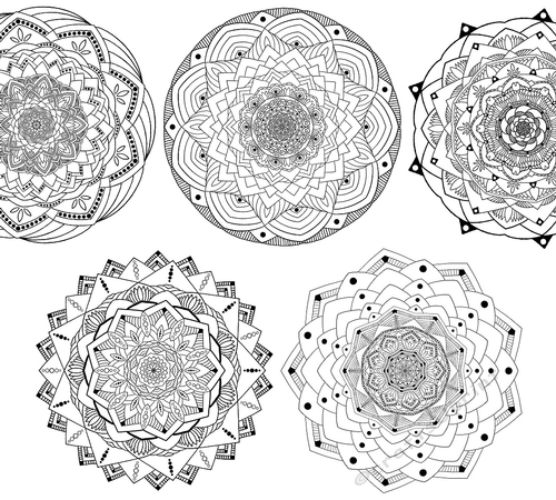 Mandala Colouring Pages Set 05