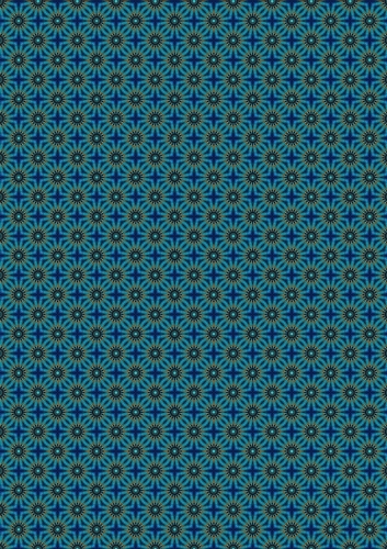 Kaleider Garden A4 Kaleidoscopic Floral Patterned Scrapbooking Paper