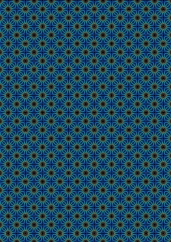 Kaleider Garden A4 Kaleidoscopic Floral Patterned Scrapbooking Paper