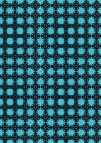 Kaleider Garden A4 Kaleidoscopic Floral Patterned Scrapbooking Paper