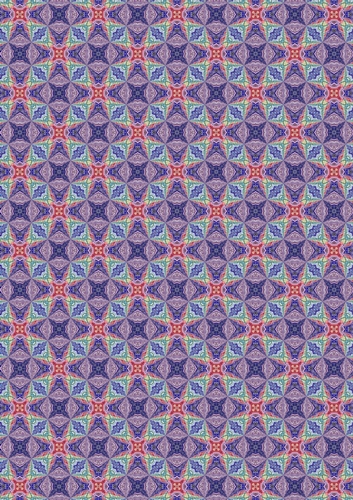Kaleido Mosaic  A4 Patterned Scrapbooking Backing Paper