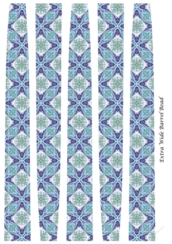 Extra Wide Tube Paper Bead Template Design #13