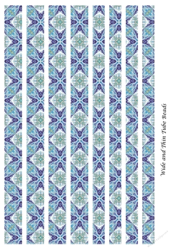 Tube Paper Beads Template Design #13