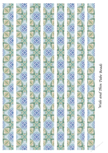 Tube Paper Bead Template Design #14