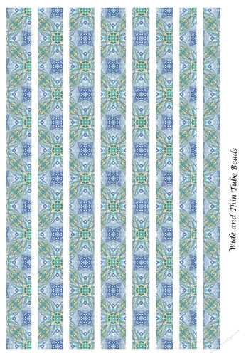 Tube Paper Beads Template Design #15