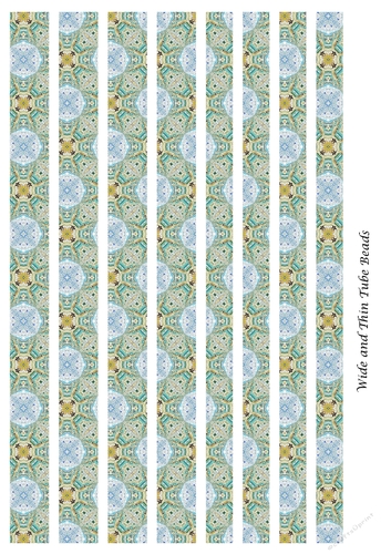 Tube Shaped Paper Bead Template Design #18