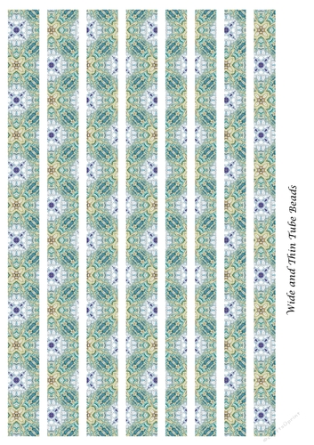 Tube Shaped Paper Bead Template Design #19