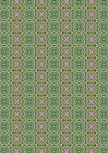 Green Leaf 06 A4 Sized Green and Pink Patterned Backing Paper for Scrapbooking, Card Making and More. 