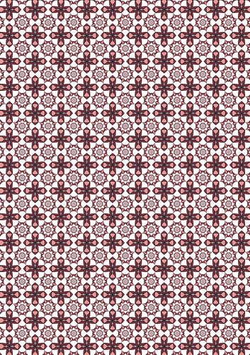 Flow Through 02: Single Sheet of A4 Abstract Pink Geometric Patterned Backing Paper for Scrapbooking, Card Making Etc. 