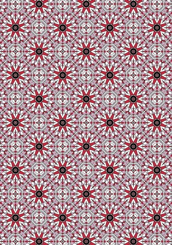 Flow Through 09: Single Sheet of A4 Abstract Pink Geometric Patterned Backing Paper for Scrapbooking, Card Making Etc. 