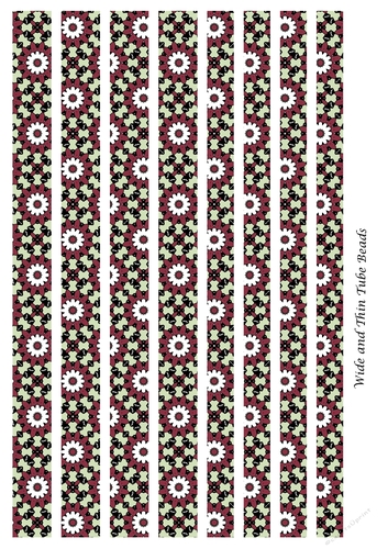 Tube Paper Beads Template Design #63