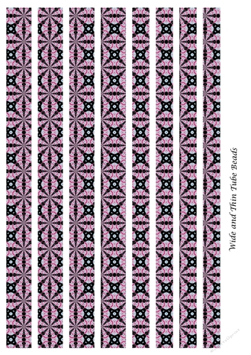 Tube Paper Beads Template Design #65