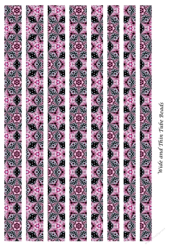 Tube Paper Beads Template Design #69