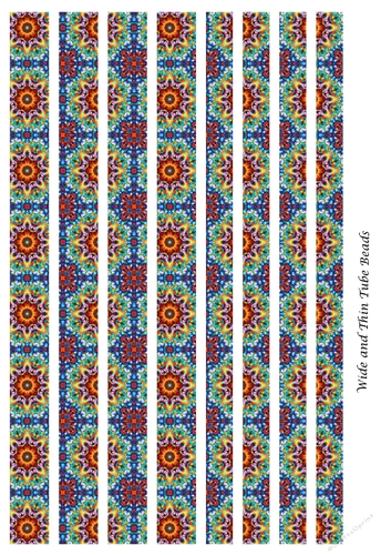 Tube Paper Beads Template Design #70