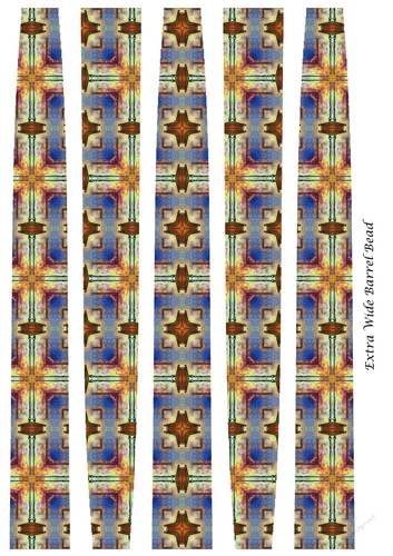 Extra Large Oval Paper Beads Template Design #71
