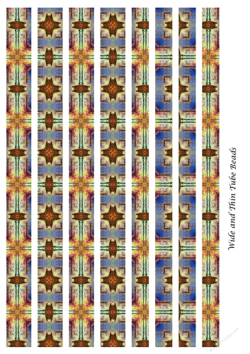 Tube Paper Beads Template Design #71