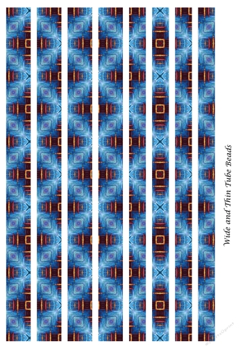 Tube Paper Beads Template Design #72