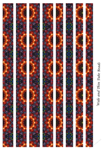 Tube Paper Beads Template Design #73