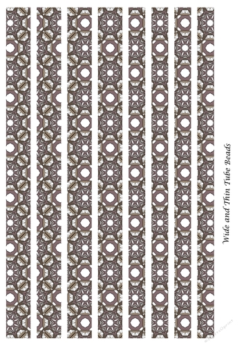 Mixed Tube Shaped Paper Beads Template Design #85