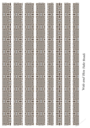 Mixed Tube Shaped Paper Beads Template Design #87