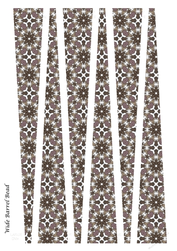 Large Oval Paper Beads Template Design #92