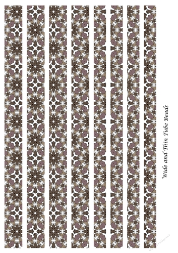 Mixed Tube Paper Beads Template Design #92