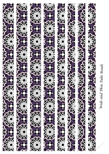 Mixed Tube Paper Beads Template Design #93