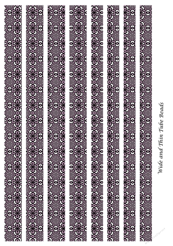 Mixed Tube Paper Beads Template Design #94