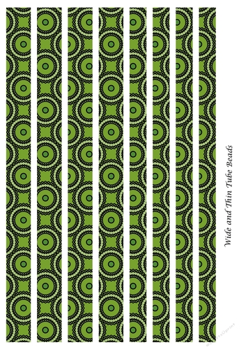 Mixed Tube Paper Beads Template Design #95