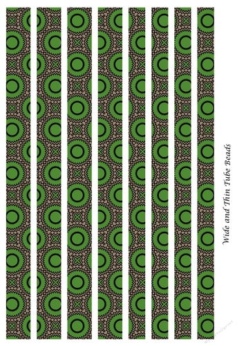 Mixed Tube Paper Beads Template Design #96