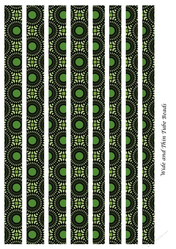 Mixed Tube Paper Beads Template Design #97