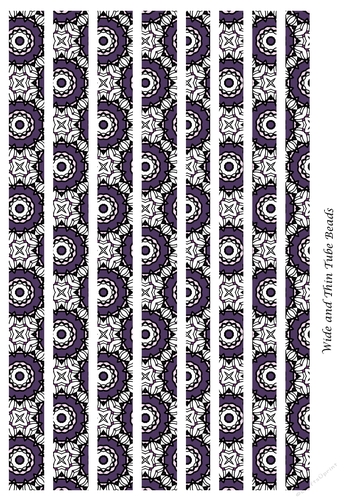 Mixed Tube Paper Beads Template Design #99