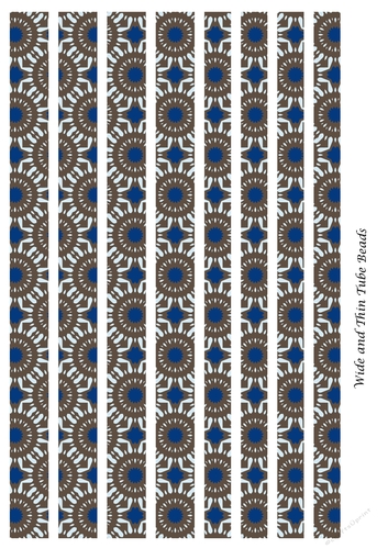 Mixed Tube Paper Beads Template Design #105