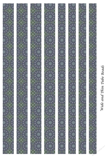 Mixed Tube Paper Beads Template Design #110