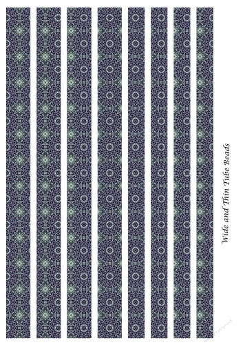 Mixed Tube Paper Beads Template Design #111