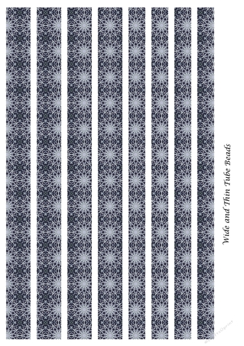 Mixed Tube Paper Beads Template Design #112