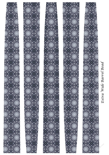 Extra Large Oval Paper Beads Template Design #112
