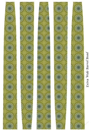 Extra Large Oval Paper Beads Template Design #113