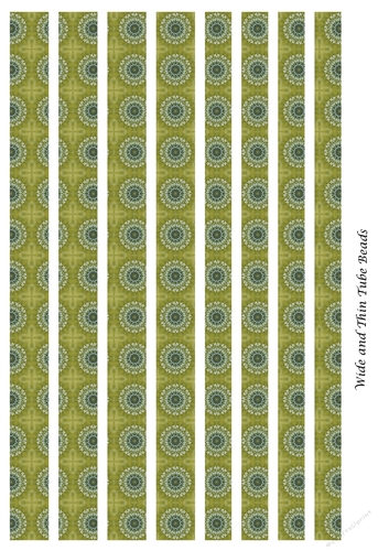 Mixed Tube Paper Beads Template Design #113