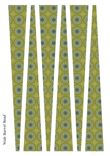 Large Oval Paper Beads Template Design #113