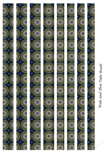 Mixed Tube Paper Beads Template Design #114