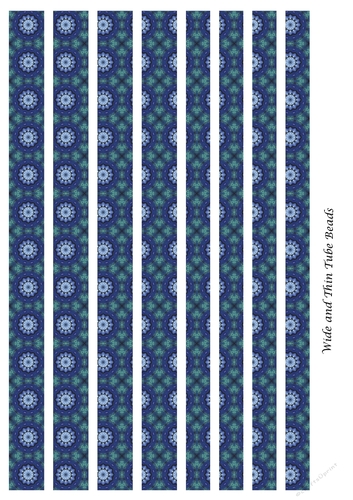 Mixed Tube Paper Beads Template Design #115