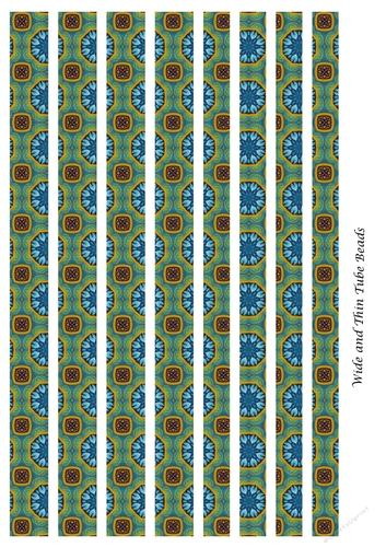 Mixed Tube Paper Beads Template Design #116