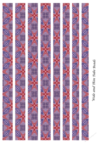 Mixed Tube Paper Beads Template Design #118