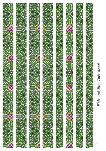 Mixed Tube Paper Beads Template Design #126