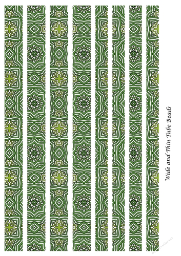 Mixed Tube Paper Beads Template Design #127